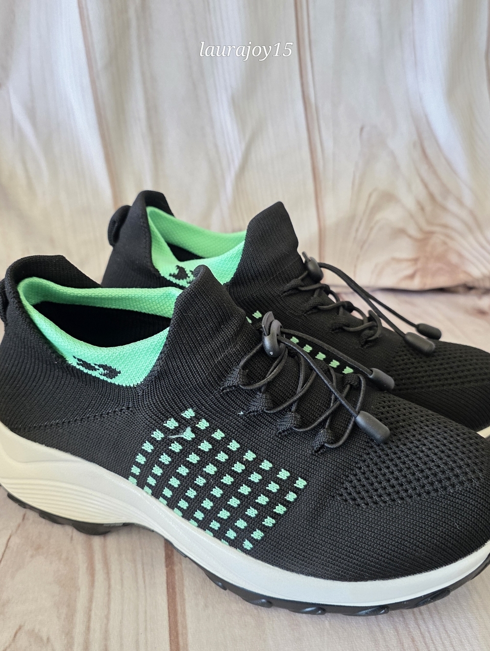 Comfort Wear Ortho Stretch Comfort Sneakers Shoes Sock Top Nurse Womens 9 40